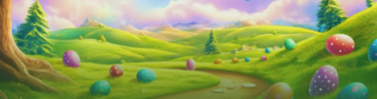 Tło Vulkan Vegas (motyw wielkanocny)